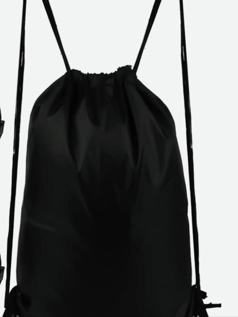 Black Drawstring Backpack
